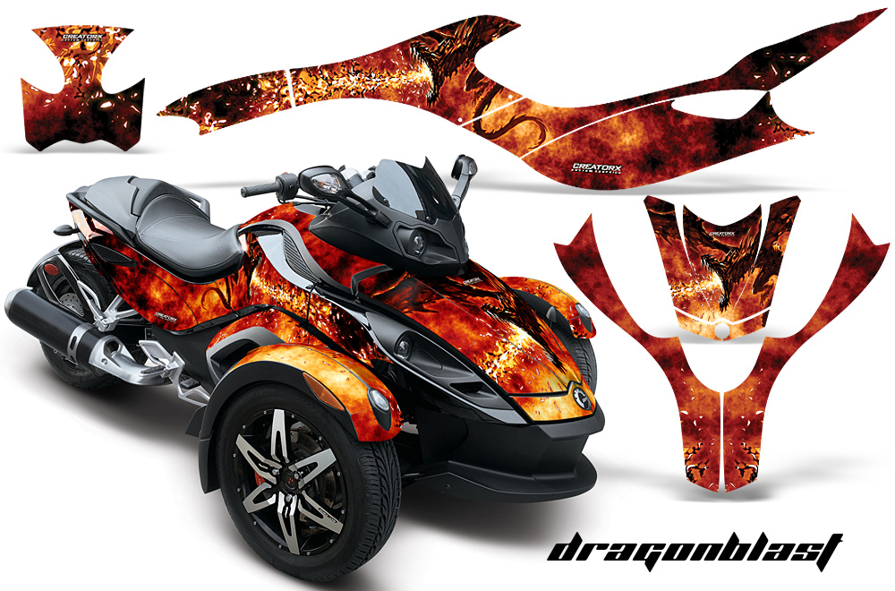 CAN-AM SPYDER Graphics Kit Dragonblast